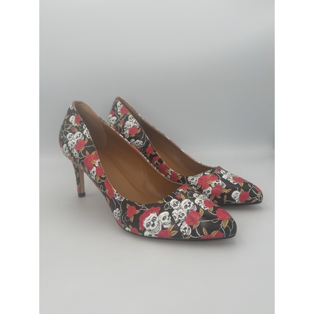 Hey Si Mey Goth Punk Emo Skull Rose Heels EU 43 Alt Grunge Metal‎ US size 11
